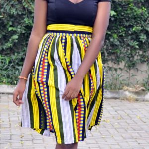 Oluchi Ankara skirt
