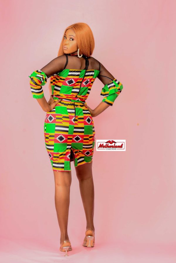 kente short gown styles