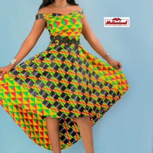 Ankara Flair Dress for Women