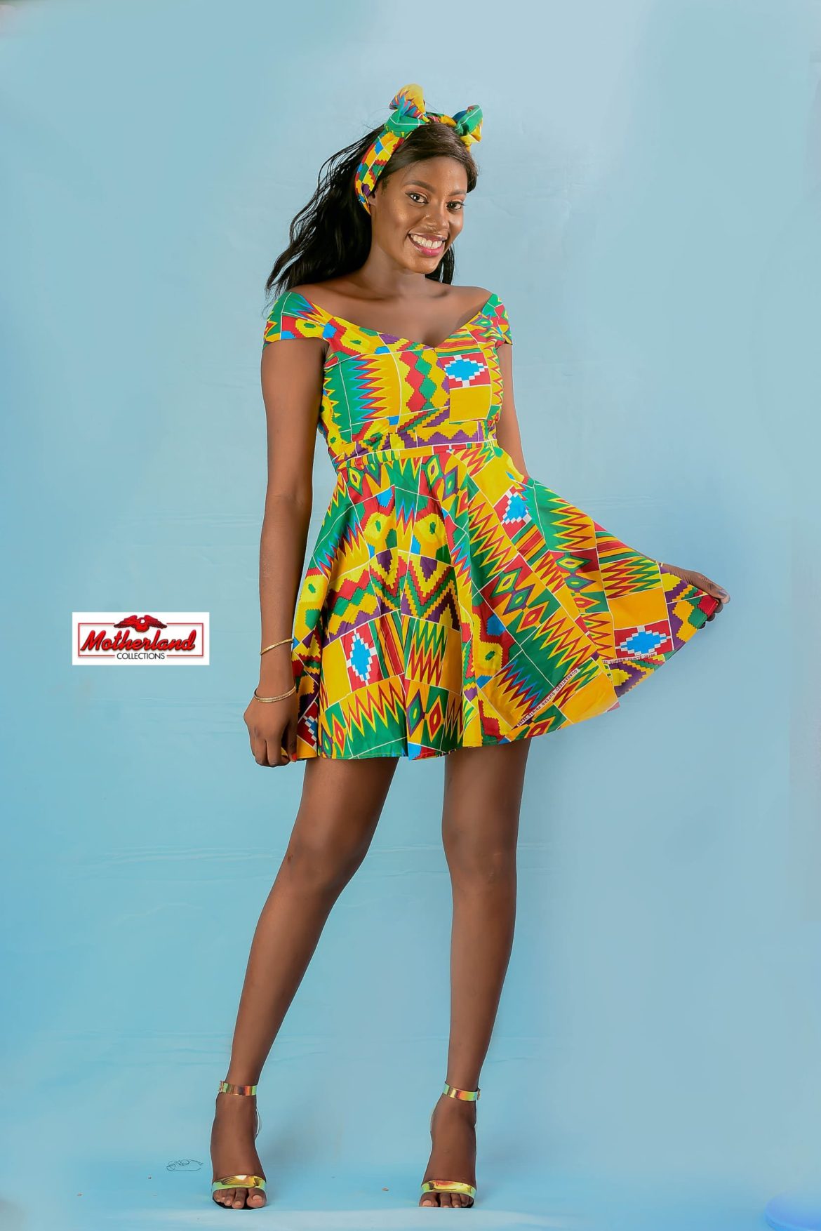 kente short gown styles