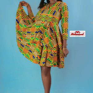 Kente Flare Dress