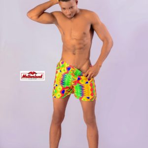 Colourful Kente Swimsuit for Males