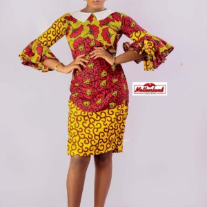 Short Ankara Print Gown