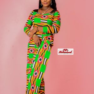Modern African Kente Dress for Women
