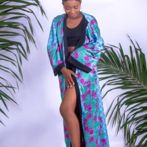 Three pieces swimsuit with kimono