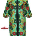 Ankara kimono dress with precious stones,party wear,occasion dress,perfect outfit,African beautiful dress,glittering attracting compliments