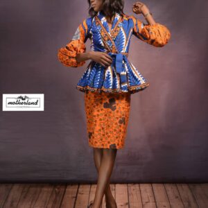 Two piece dress, Ankara fashion, Modern lady, classy African wear,Quality African print, Ankara designs, Ankara clothing, Ankara outfit