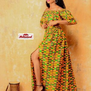 African Maxi Dress for Women, Ankara Clothing, Ankara designs, Ankara outfit, Kente fabrics