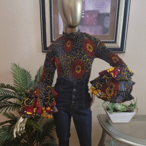 Beautiful Ankara top, a beautiful top that allows a combo with a pair of pant or skirt of your choice for any type of outings.