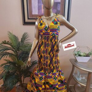 African Maxi Dress for Women, Ankara Clothing, Party ready, outing, weddings, Kente dress
