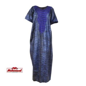 Tie Dye Adire Maxi Dress / African Casual Party Dress / Maternity Ankara Kaftan / African Fabric Church Bubu / Couples African Asoebi