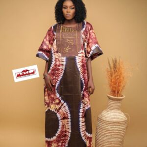 Tie Dye Adire Maxi Dress / African Casual Party Dress / Maternity Ankara Kaftan / African Fabric Church Bubu / Couples African Asoebi