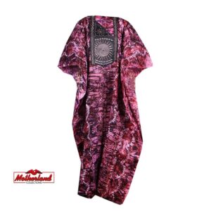 Tie Dye Adire Maxi Dress / African Casual Party Dress / Maternity Ankara Kaftan / African Fabric Church Bubu / Couples African Asoebi