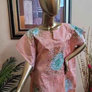 Tie Dye Adire Maxi Dress / African Casual Party Dress / Maternity Ankara Kaftan / African Fabric Church Bubu / Couples African Asoebi