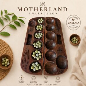 Premium Handcrafted Wooden Mancala Set